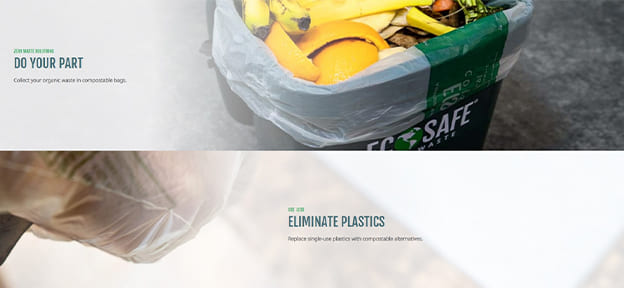 الصفحة الرئيسية لشركة Eco safe Zero Waste Inc