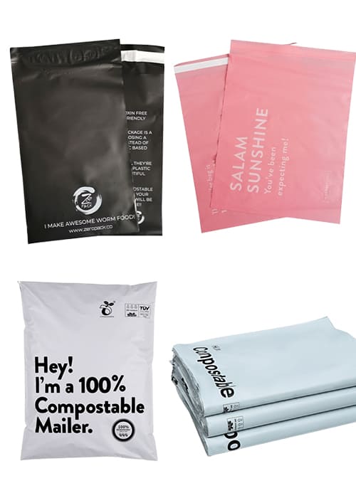 vente en gros sacs d'expédition compostables