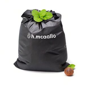 black biodegradable trash bag