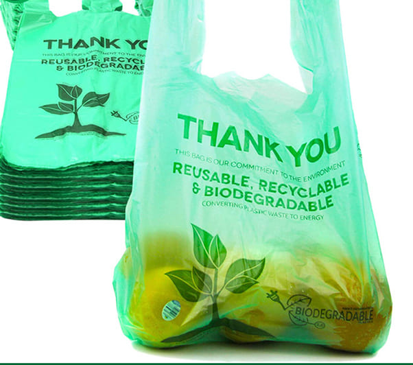 Monopacking Compostable T-shirt Bags from China